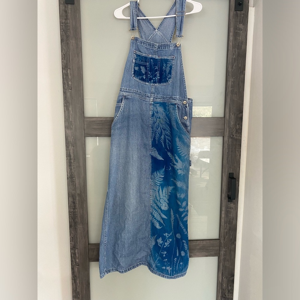 Cyanotype Denim Overall Dress